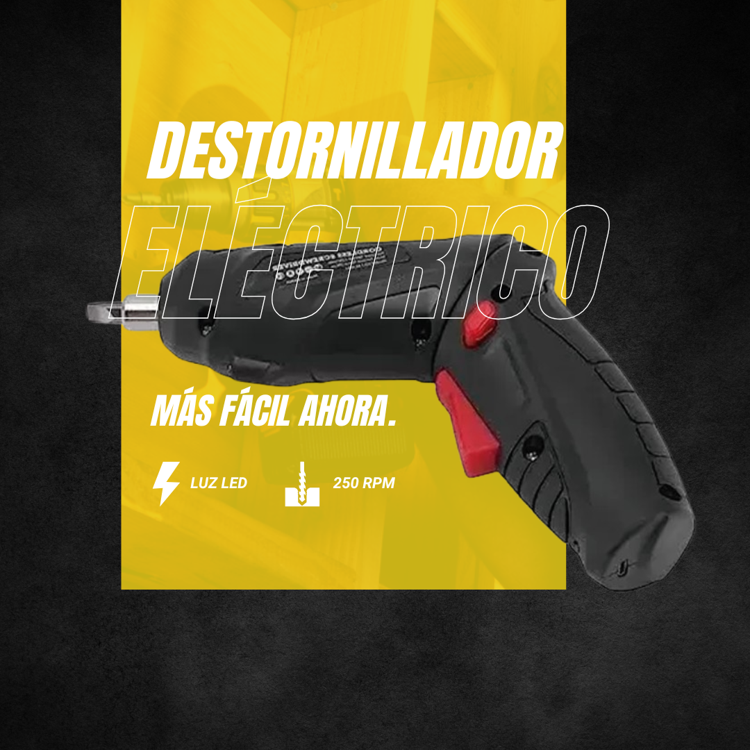 Juego de destornillador electrico