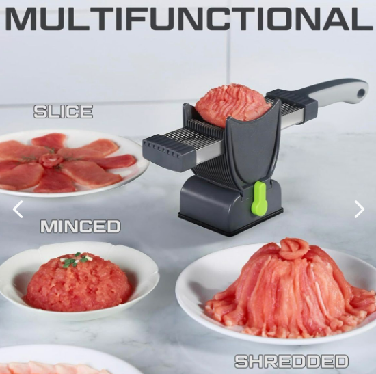 CORTADORA DE CARNE  DE ACERO INOXIDABLE MANUAL