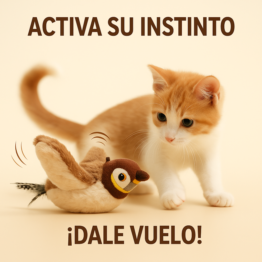 Peluche Eléctrico juguete  para gatos.