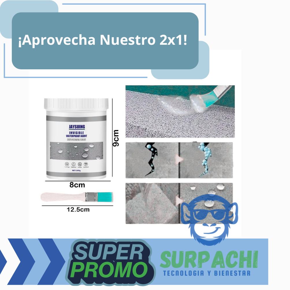 Pack 2X1 Sellante Impermeabilizante Transparente 💧✨ - (300 gr c/u)