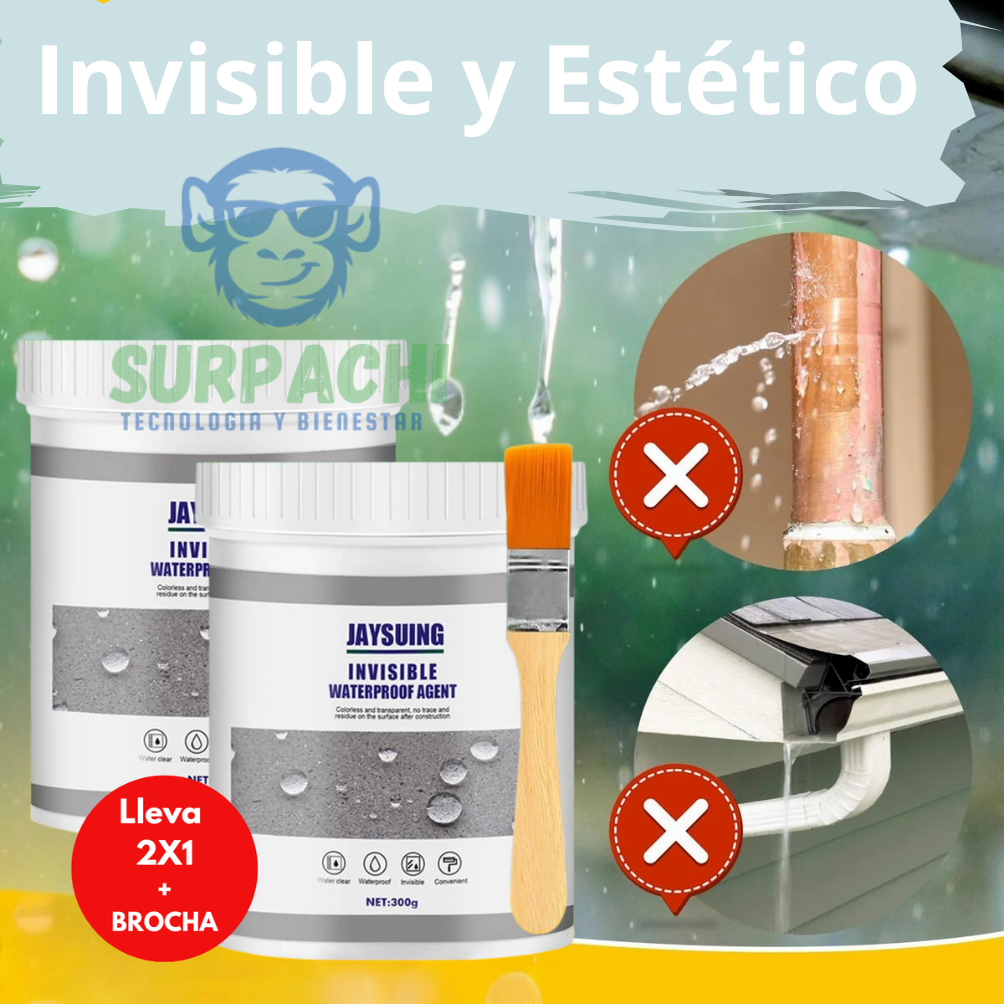 Pack 2X1 Sellante Impermeabilizante Transparente 💧✨ - (300 gr c/u)