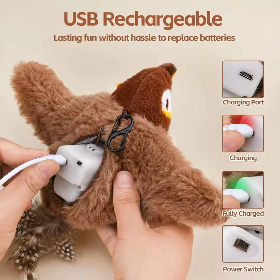 Peluche Eléctrico juguete  para gatos.