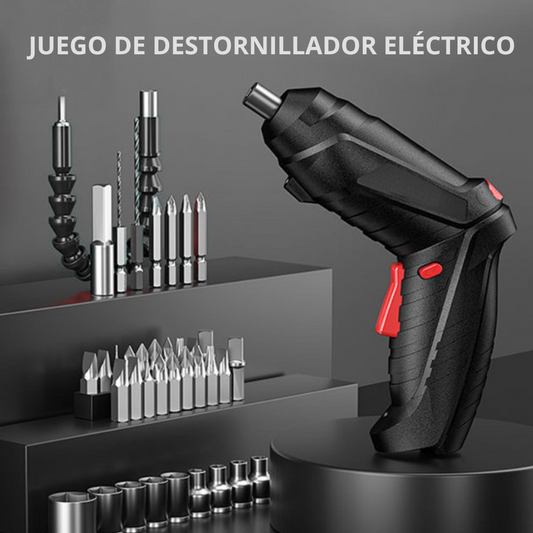 Juego de destornillador electrico